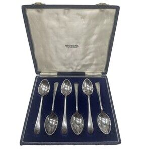Vintage Abercrombie & Fitch Sliver Plate  Demitasse Spoons - Set Of 6 Dixon